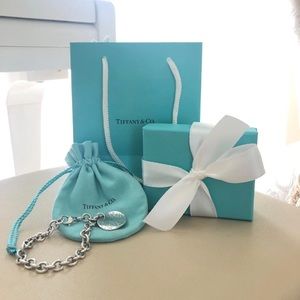 Tiffany note bracelet 7”